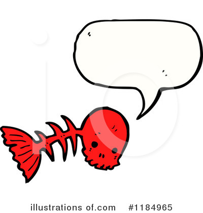 Fish Skeleton Clipart #1184965 by lineartestpilot