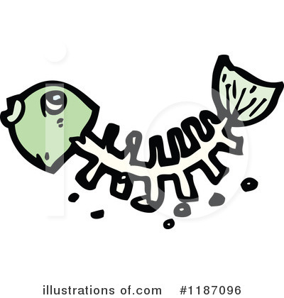 Fish Skeleton Clipart #1187096 by lineartestpilot