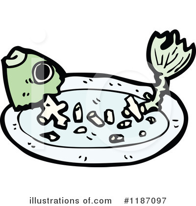 Royalty-Free (RF) Fish Bones Clipart Illustration by lineartestpilot - Stock Sample #1187097