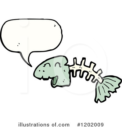 Fish Skeleton Clipart #1202009 by lineartestpilot