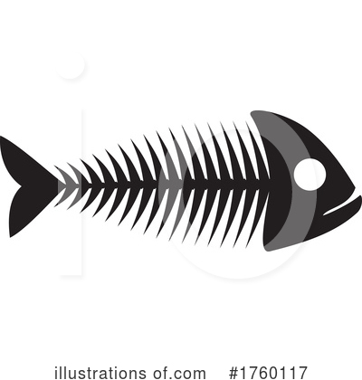 Fish Bones Clipart #1760117 by Vector Tradition SM