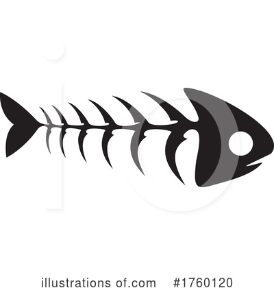Fish Bones Clipart #1760120 by Vector Tradition SM