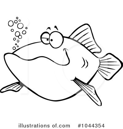 Royalty-Free (RF) Fish Clipart Illustration by toonaday - Stock Sample #1044354