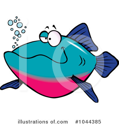 Royalty-Free (RF) Fish Clipart Illustration by toonaday - Stock Sample #1044385