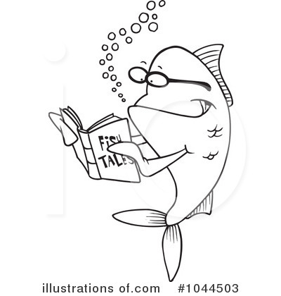 Royalty-Free (RF) Fish Clipart Illustration by toonaday - Stock Sample #1044503