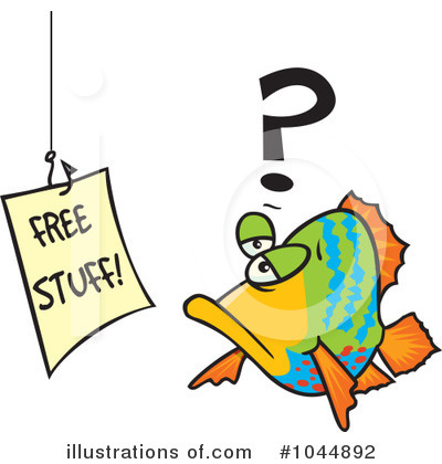 Royalty-Free (RF) Fish Clipart Illustration by toonaday - Stock Sample #1044892