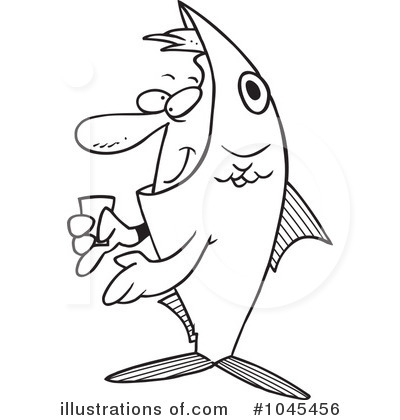 Royalty-Free (RF) Fish Clipart Illustration by toonaday - Stock Sample #1045456