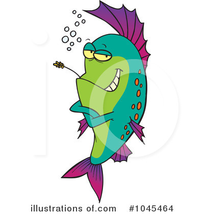Royalty-Free (RF) Fish Clipart Illustration by toonaday - Stock Sample #1045464