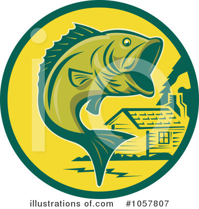 Royalty-Free (RF) Fish Clipart Illustration by patrimonio - Stock Sample #1057807