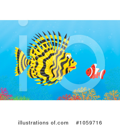 Lionfish Clipart #1059716 by Alex Bannykh