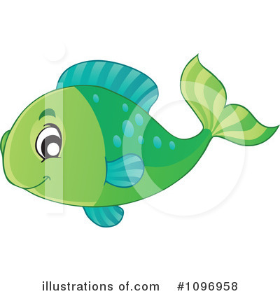 Royalty-Free (RF) Fish Clipart Illustration by visekart - Stock Sample #1096958