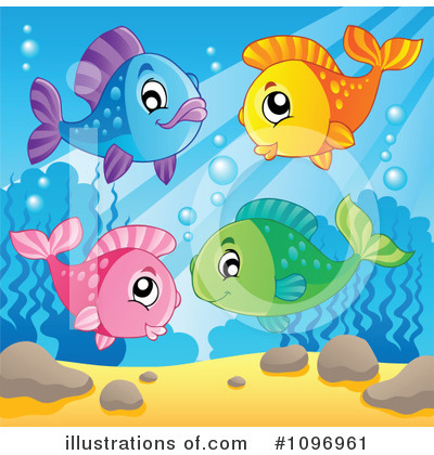 Royalty-Free (RF) Fish Clipart Illustration by visekart - Stock Sample #1096961