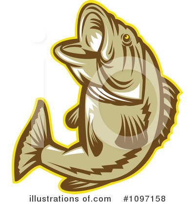 Bass Fish Clipart #1131151 - Illustration by patrimonio