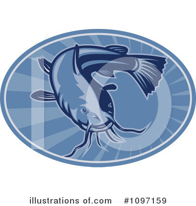 Royalty-Free (RF) Fish Clipart Illustration by patrimonio - Stock Sample #1097159