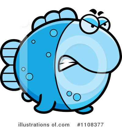 Blue Fish Clipart #1108377 by Cory Thoman