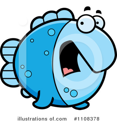 Blue Fish Clipart #1108378 by Cory Thoman