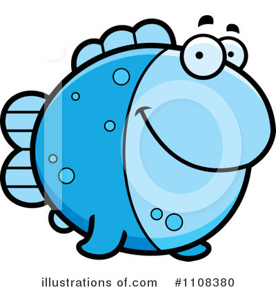 Blue Fish Clipart #1108380 by Cory Thoman