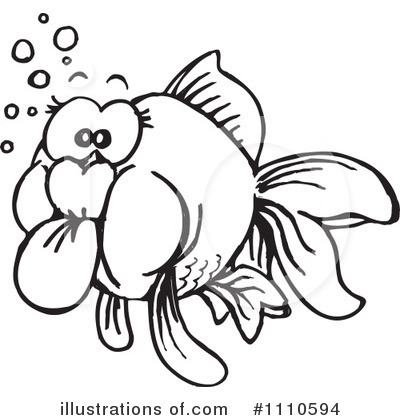 Goldfish Clipart #1110594 by Dennis Holmes Designs