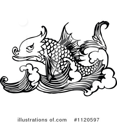 Royalty-Free (RF) Fish Clipart Illustration by Prawny Vintage - Stock Sample #1120597