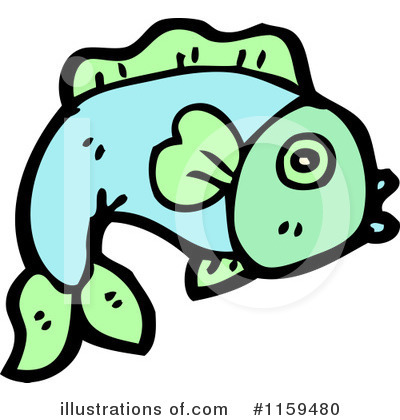 Royalty-Free (RF) Fish Clipart Illustration by lineartestpilot - Stock Sample #1159480