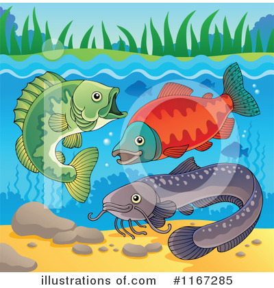 Royalty-Free (RF) Fish Clipart Illustration by visekart - Stock Sample #1167285