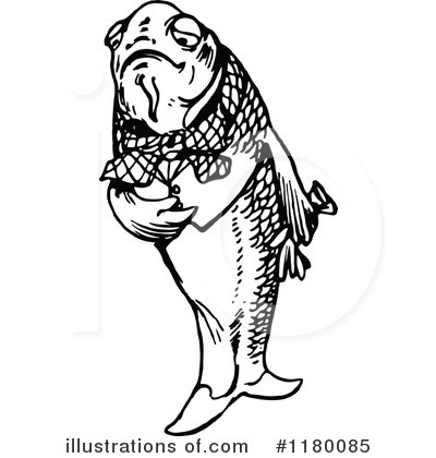 Royalty-Free (RF) Fish Clipart Illustration by Prawny Vintage - Stock Sample #1180085
