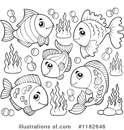 Royalty-Free (RF) Fish Clipart Illustration by visekart - Stock Sample #1182646