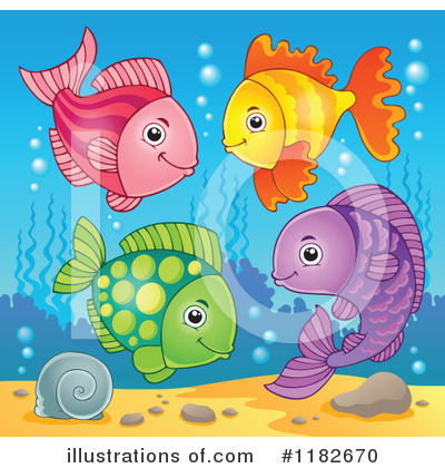 Royalty-Free (RF) Fish Clipart Illustration by visekart - Stock Sample #1182670