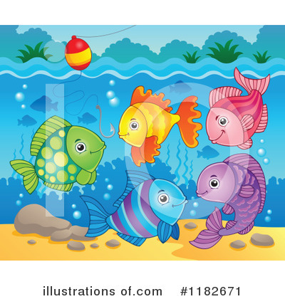 Royalty-Free (RF) Fish Clipart Illustration by visekart - Stock Sample #1182671