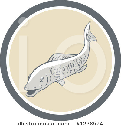 Royalty-Free (RF) Fish Clipart Illustration by patrimonio - Stock Sample #1238574
