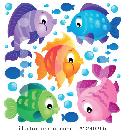 Royalty-Free (RF) Fish Clipart Illustration by visekart - Stock Sample #1240295