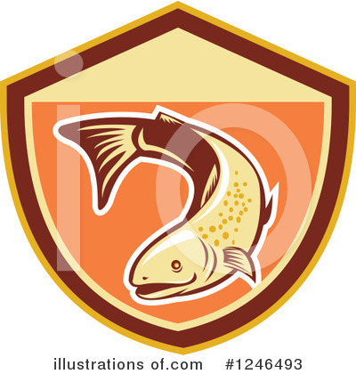 Royalty-Free (RF) Fish Clipart Illustration by patrimonio - Stock Sample #1246493