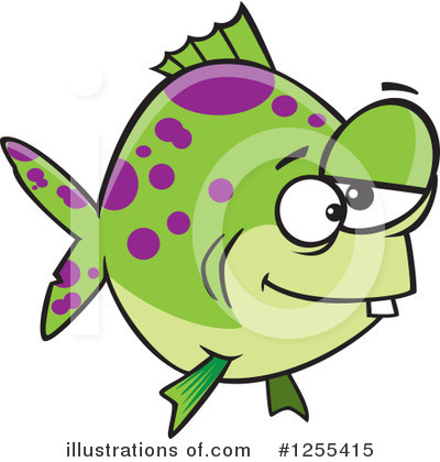 Royalty-Free (RF) Fish Clipart Illustration by toonaday - Stock Sample #1255415