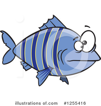 Royalty-Free (RF) Fish Clipart Illustration by toonaday - Stock Sample #1255416