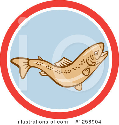 Royalty-Free (RF) Fish Clipart Illustration by patrimonio - Stock Sample #1258904