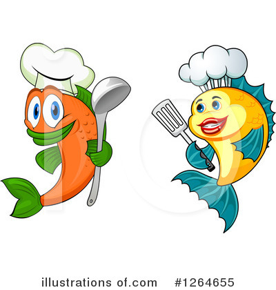 Royalty-Free (RF) Fish Clipart Illustration by Vector Tradition SM - Stock Sample #1264655