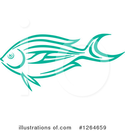 Royalty-Free (RF) Fish Clipart Illustration by Vector Tradition SM - Stock Sample #1264659
