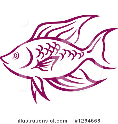 Royalty-Free (RF) Fish Clipart Illustration by Vector Tradition SM - Stock Sample #1264668