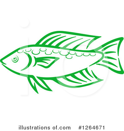 Royalty-Free (RF) Fish Clipart Illustration by Vector Tradition SM - Stock Sample #1264671