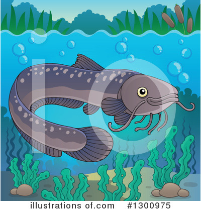 Royalty-Free (RF) Fish Clipart Illustration by visekart - Stock Sample #1300975