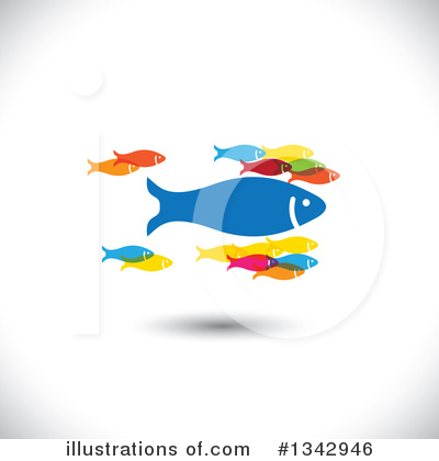 Royalty-Free (RF) Fish Clipart Illustration by ColorMagic - Stock Sample #1342946