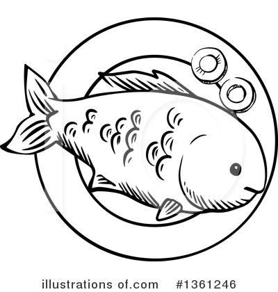 Royalty-Free (RF) Fish Clipart Illustration by Vector Tradition SM - Stock Sample #1361246
