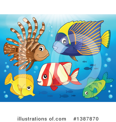 Royalty-Free (RF) Fish Clipart Illustration by visekart - Stock Sample #1387870