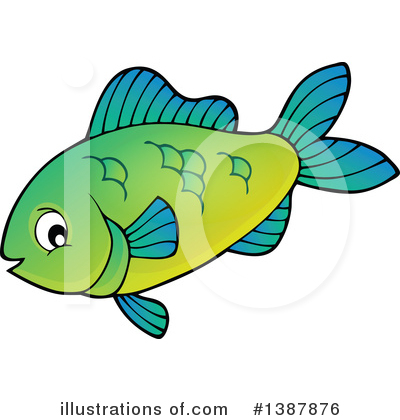 Royalty-Free (RF) Fish Clipart Illustration by visekart - Stock Sample #1387876