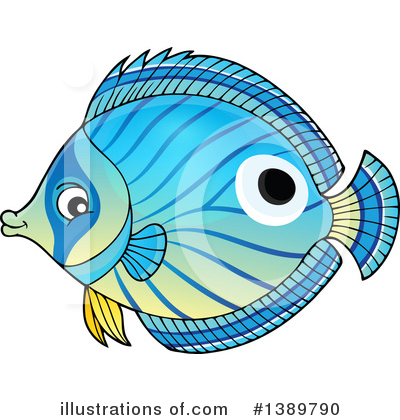 Royalty-Free (RF) Fish Clipart Illustration by visekart - Stock Sample #1389790