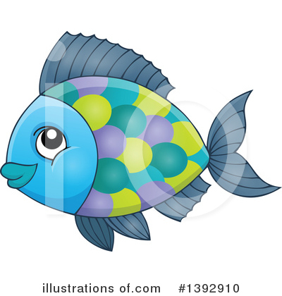 Royalty-Free (RF) Fish Clipart Illustration by visekart - Stock Sample #1392910