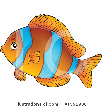 Royalty-Free (RF) Fish Clipart Illustration by visekart - Stock Sample #1392930