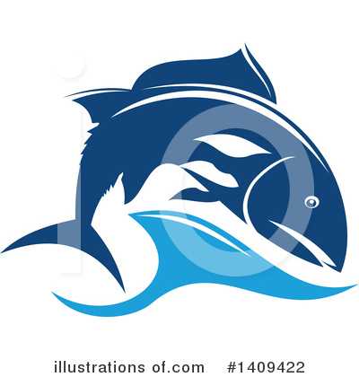Royalty-Free (RF) Fish Clipart Illustration by Vector Tradition SM - Stock Sample #1409422