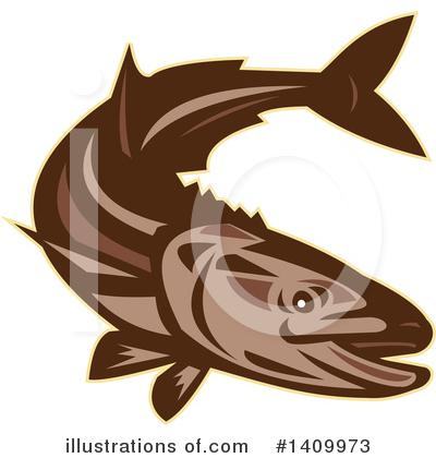 Royalty-Free (RF) Fish Clipart Illustration by patrimonio - Stock Sample #1409973