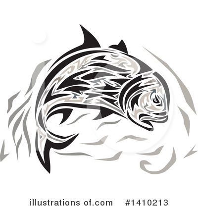 Royalty-Free (RF) Fish Clipart Illustration by patrimonio - Stock Sample #1410213